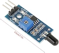 Vista 7 de Módulo de sensor de llama IR, sensor de detección de incendios, módulo de relé de detección de llama para detectar llama, módulo de sensor IR