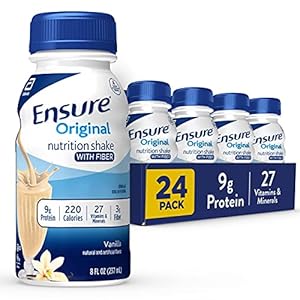 Guarantee Unique Diet Shake with Fiber, Small Meal Substitute Shake, Full, Balanced Diet with Vitamins to Assist Immune System Well being, Vanilla, 8 fl oz, 24 Rely