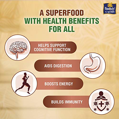 زيت جوز الهند من باراشوت، زيت عضوي بكر معالج ميكانيكياً ومنقى على خمس مراحل، معصور على البارد، سعة 200 مل، عبوة واحدة