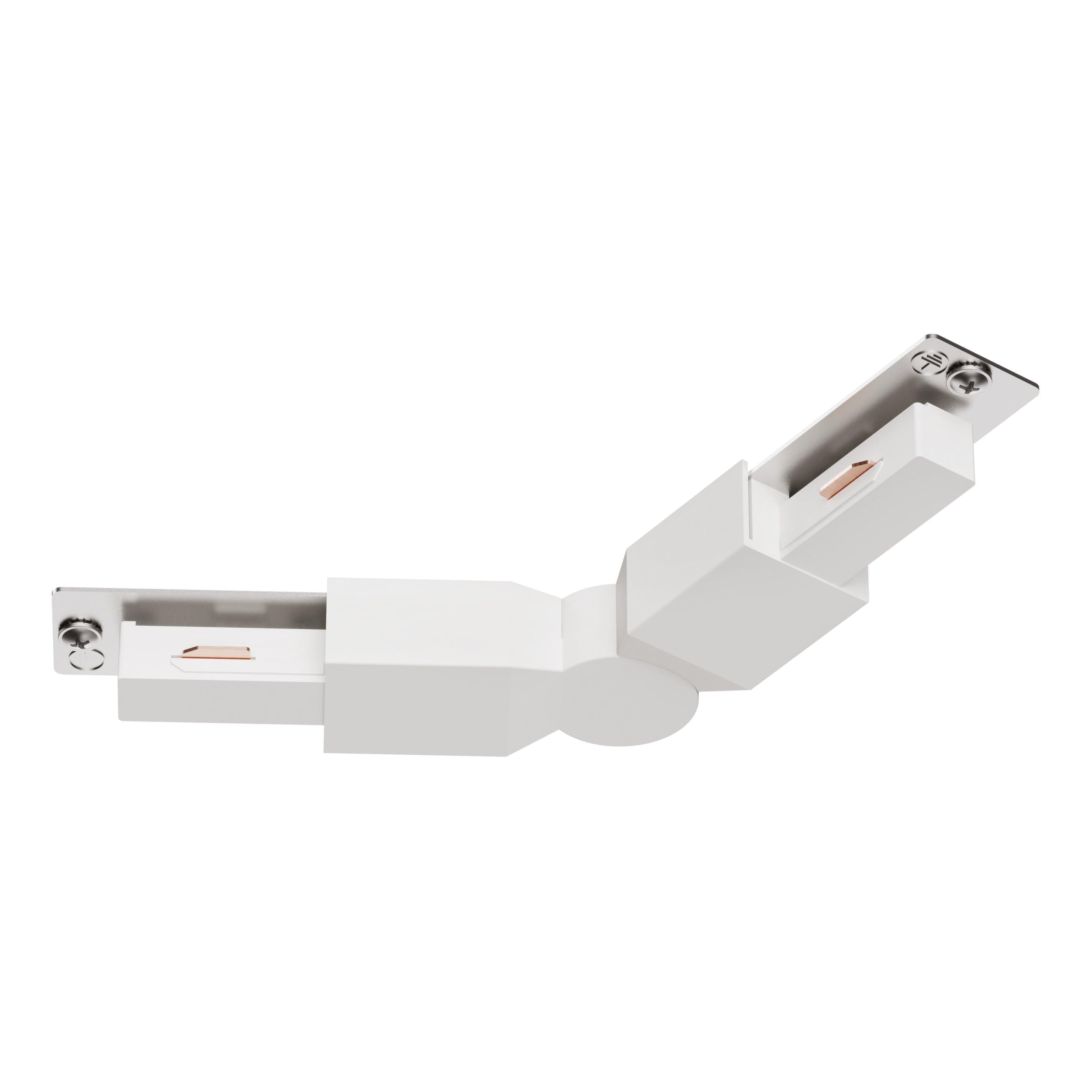 Eglo Accessory for Easy Track Rail System, Corner Connector 75-180° Angle, Adjustable Rail, Ceiling Light Accessory, White Plastic