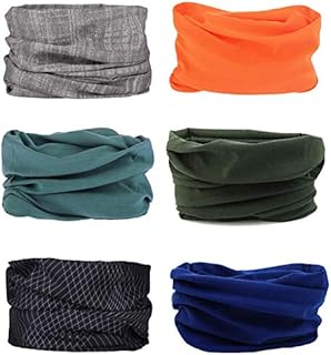 Seamless Multifunctional Headwear Bandana Scarf - Elastic Tube Magic Headband Gaiter Balaclava for Yoga Running Hiking Cycling
