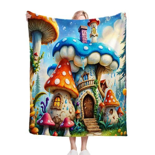 Couverture polaire 220x240 cm paysage coloré grand confort haut de gamme