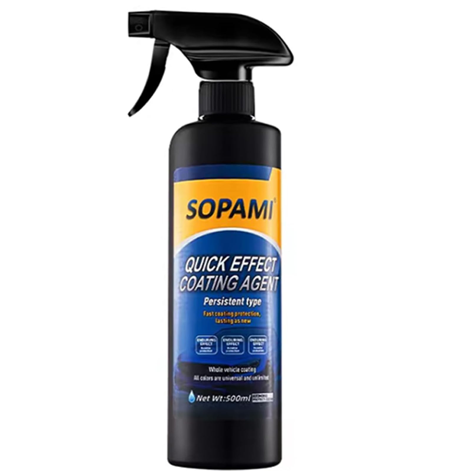 Sopami Ceramic Paint Sealant, Car Coating Spray Maximum Gloss & Shine ceramic wax, Quick Effect Coating Agent Car Extremely ydrophobic Ceramic Spray