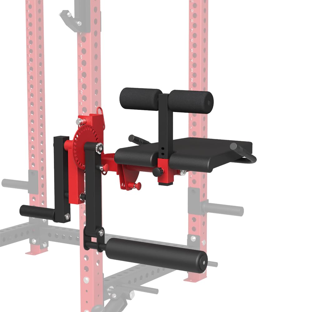 Leg Extension and Leg Curl Attachment for 3"x3" Power Cage, 2000lbs Multi-Function Power Rack, Commercial Squat Rack for Home Gym Free Weight with Attachment Set