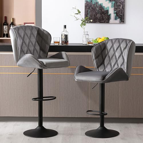 Fantasylab 2 Barhocker Tresenhocker, Gute gepolstert, Höhenverstellbar,...