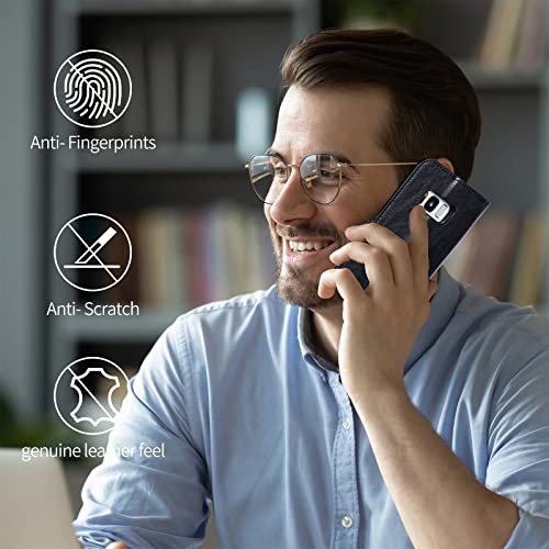 LMDAMZ Capa carteira para Galaxy S10 Plus/S10+ de 6,4 polegadas [3+ compartimentos para cartão] Bols