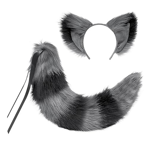 Fuchskostüm Set – Kunstpelz Maske & Schwanz Für Therian & Cosplay