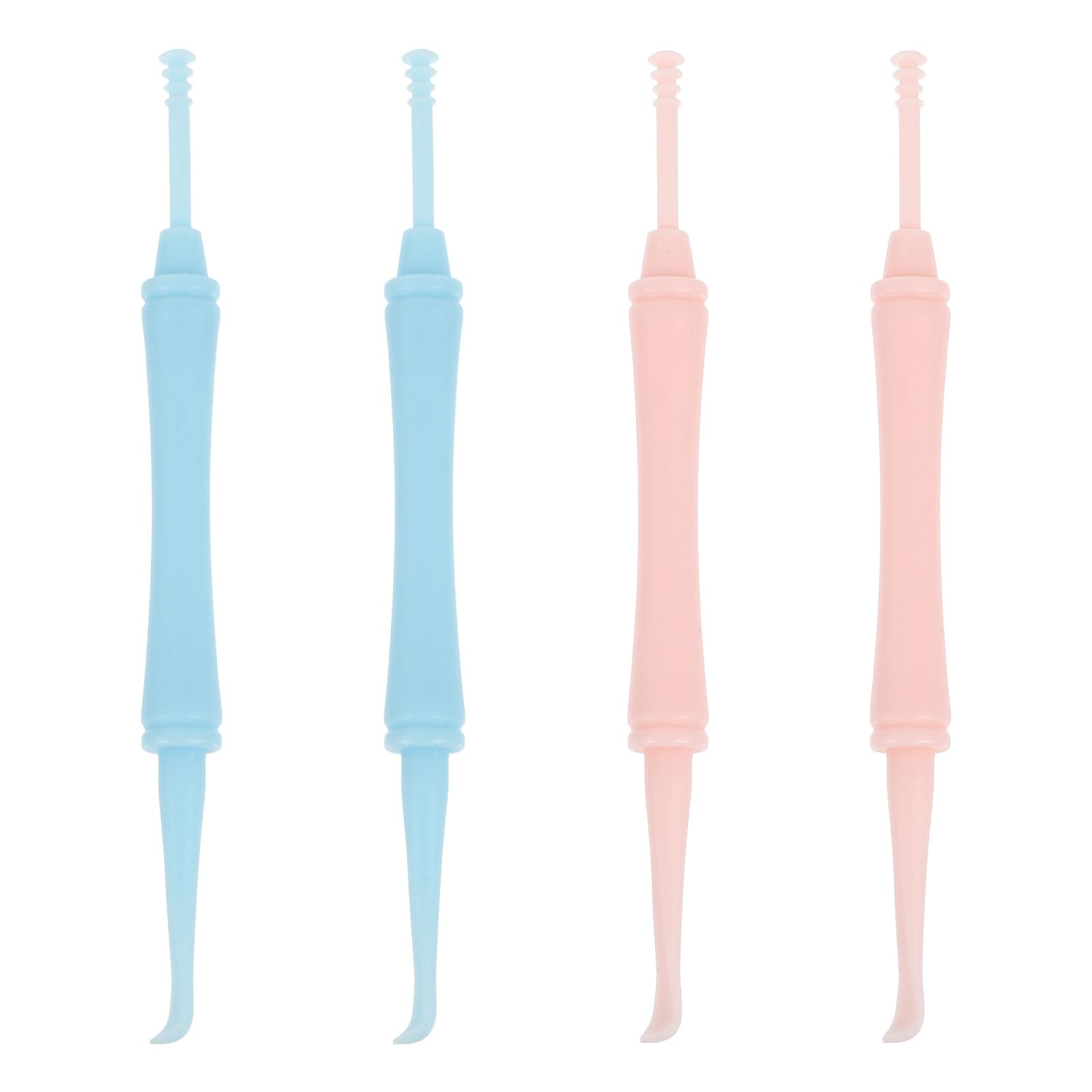 4pcs Double-Ended Spiral Earwax Removal Tools Ear Wax Cleaning Kit Safe Ear Picks for Gentle Care and Wax