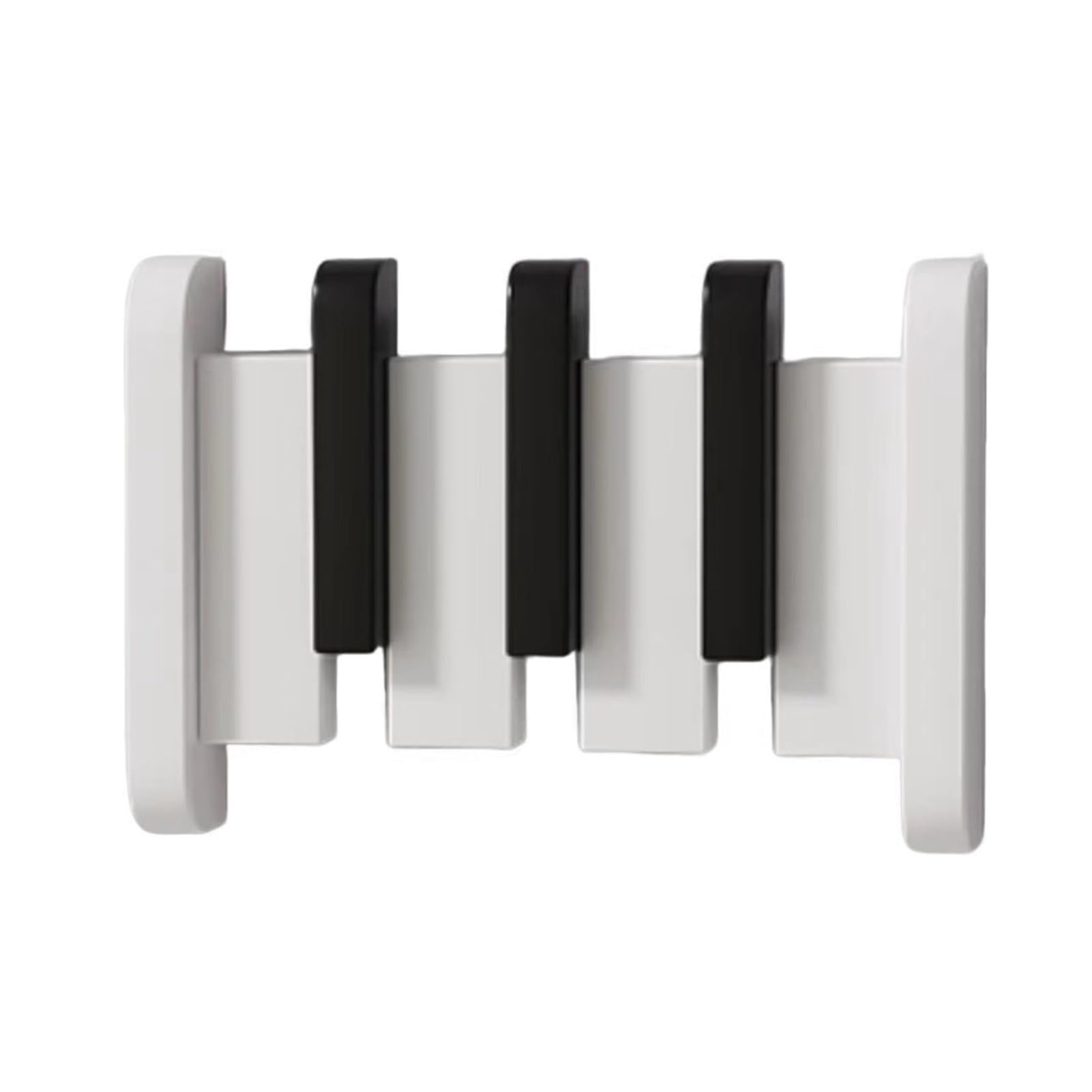 Genérico Perchero Con Forma De Llave De Piano,Organizador De Almacenamiento Que Ahorra Espacio,Perchero De Pared Resistente Con Ganchos,para Abrigos, Bolsa, Sombrero, Paraguas(3 hooks)