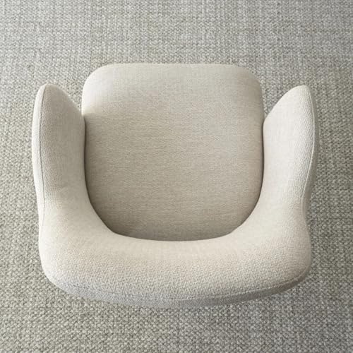 Image of Finch Fox Motel Luxurious Home Collection Upholstery Fabric Arm Dining Room Chairs in Beige Color with Black Metal Powder Coated Legs