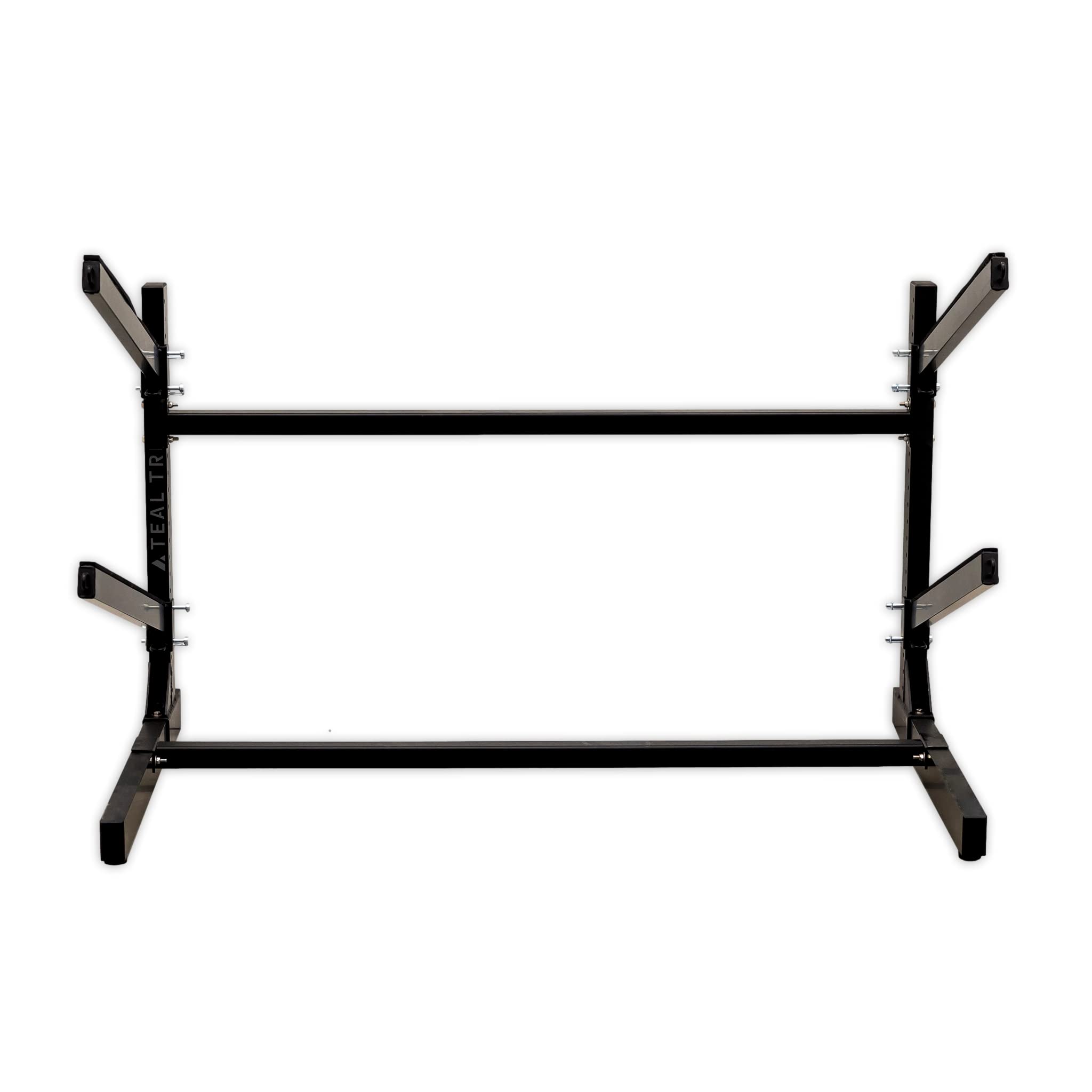 Teal Triangle Estante de almacenamiento independiente para kayak, 2 soportes para kayak y canoa, kayak para interiores y exteriores, soporte ajustable para tabla de surf y tabla de remo, soporte de
