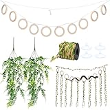 Coldairsoap Snake Climbing Vines with Reptile Plants Kit, Handcrafted Jungle Vines, Snake Enclosure Accessories for Ball Pythons, Corn Snakes, Bearded Dragon, Chameleon, Lizard, Snake Enrichment Toys