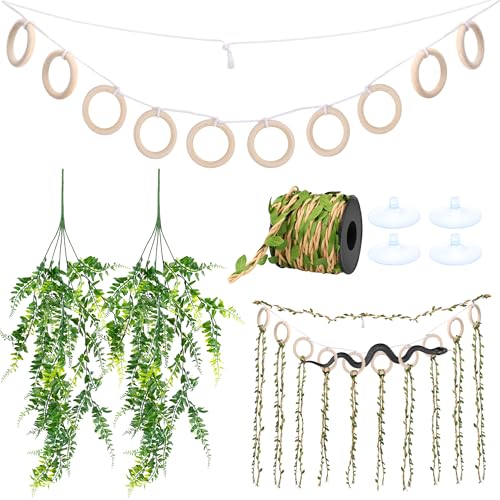 Vignes grimpantes serpent avec plantes : accessoires modulables pour python - 2