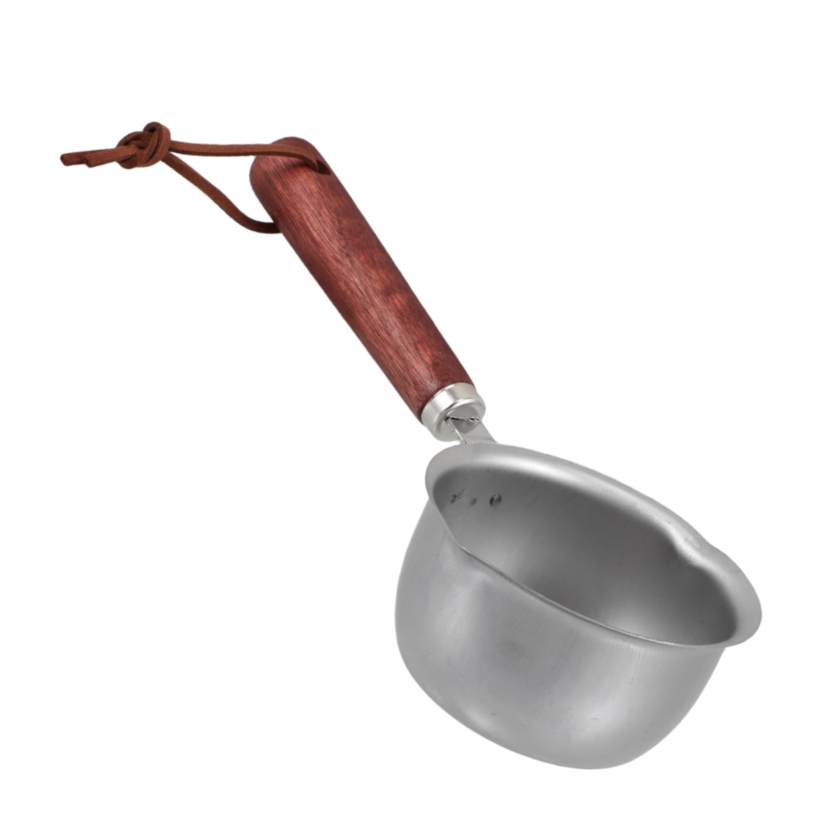 SOLUSTRE Stainless Steel Oil Pouring Pot with Handle Kitchen Tool for Hot Oil Ergonomic Design for Easy Pouring Essential Cooking Accessory