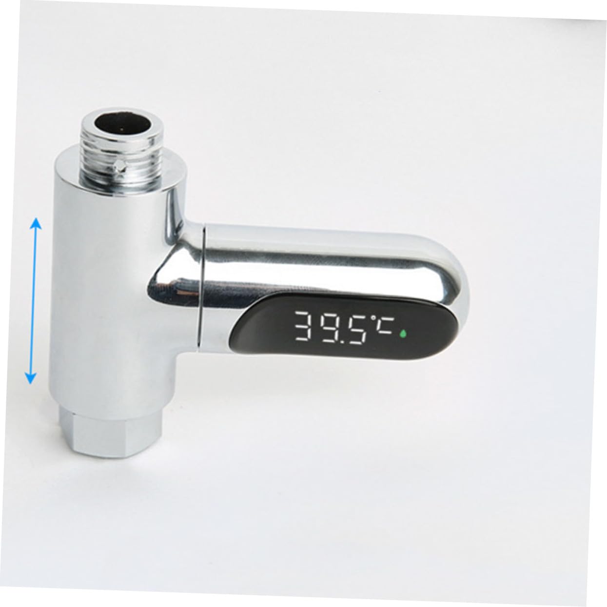 LED Duschthermometer mit LED Display Drehbar Batterielos Präziser Wassertemperaturmesser für Badewanne und Dusche Einfache Installation Sicheres Material Messbereich