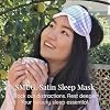 SMUG Satin Sleep Mask - Travel, Night Shift, Sleeping Eye Mask for Women & Men - Soft to Nourish Skin, Reduce Dark Circles - Deep Dream Sleep Aid Eye Cover to Block Out Light - Candy Shop