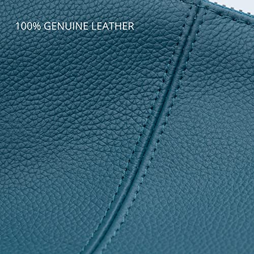 Image of Bveyzi Genuine Leather Wristlet Purses for Women, Envelope Clutch Wallet Small Crossbody Bags for Dressy Evening