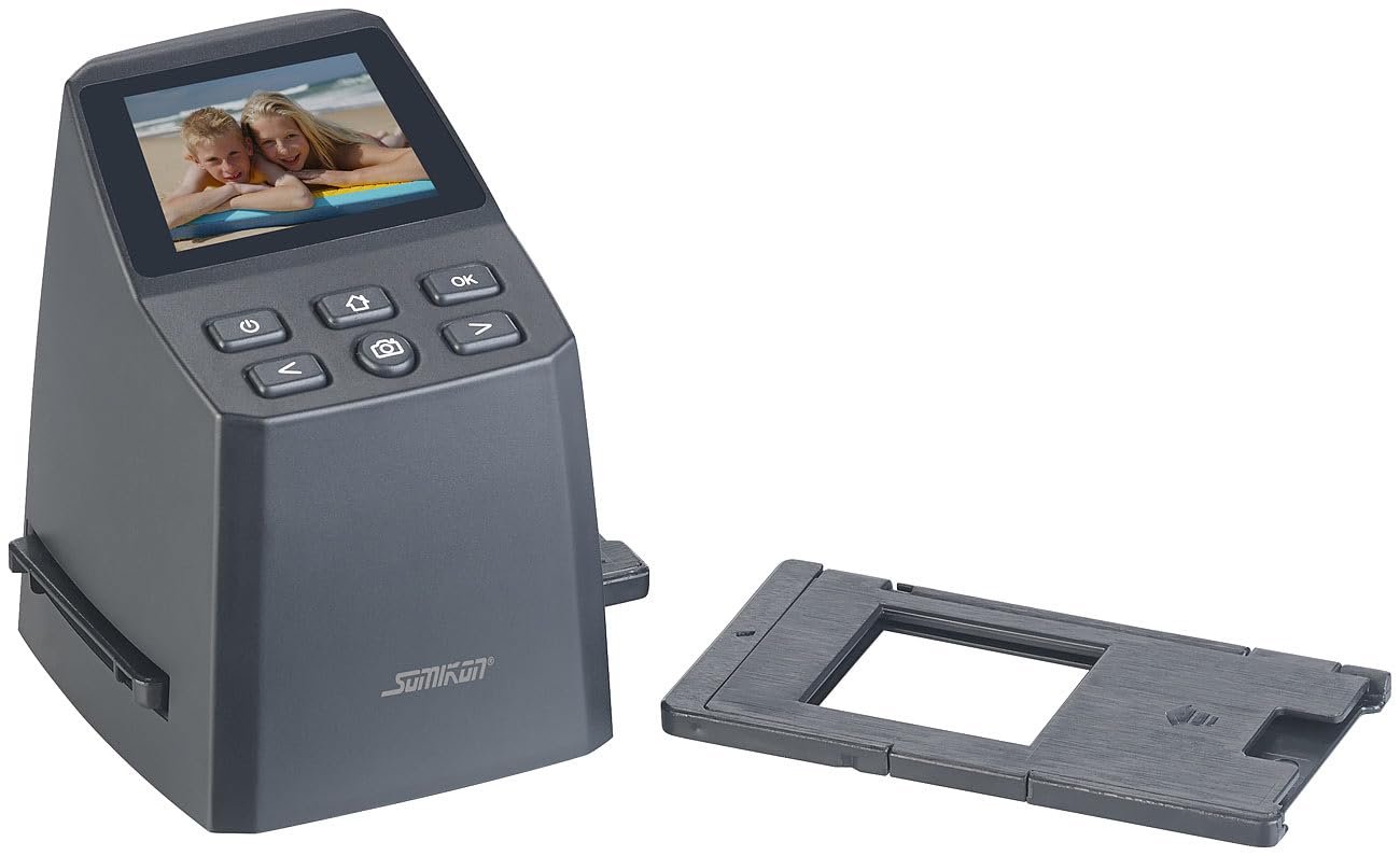 Somikon Diasscanner: Stand-Alone-Dia- und Negativ-Scanner mit 16-MP-Sensor, 4.920 DPI (Negative digitalisieren, Diaconverter, Foto)