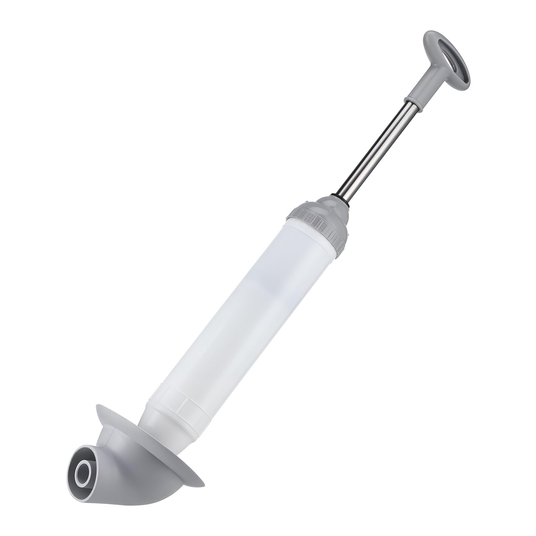 STOBAZA Déboucheur Air Comprimé Haute Pression avec Tête Incurvée Outil Robuste Acier Inoxydable pour Canalisation WC Extraction Rapide des Bouchons