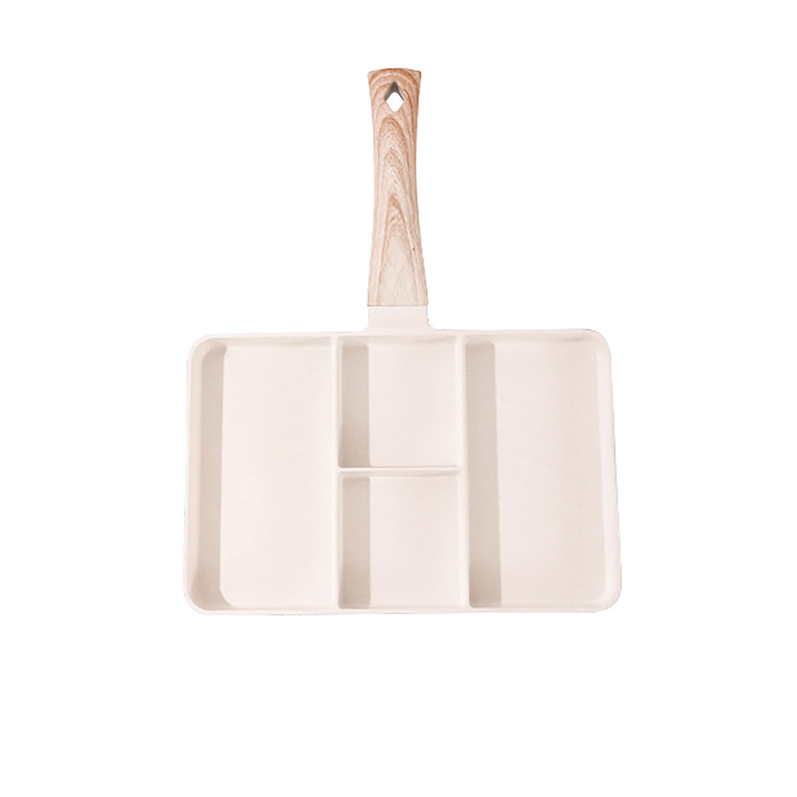 Poêle à griller antiadhésive 4 sections Annadue avec revêtement Maifan pour cuisson uniforme