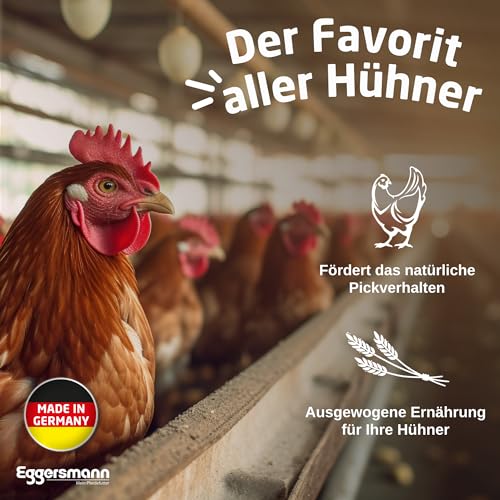 Eggersmann Körnerpick Hühnerfutter 25 kg Körnerfutter Basic - Basic Hühner Körnerfutter Geflügelfutter - Premium Körnermischung für Hühner Gänse und Enten