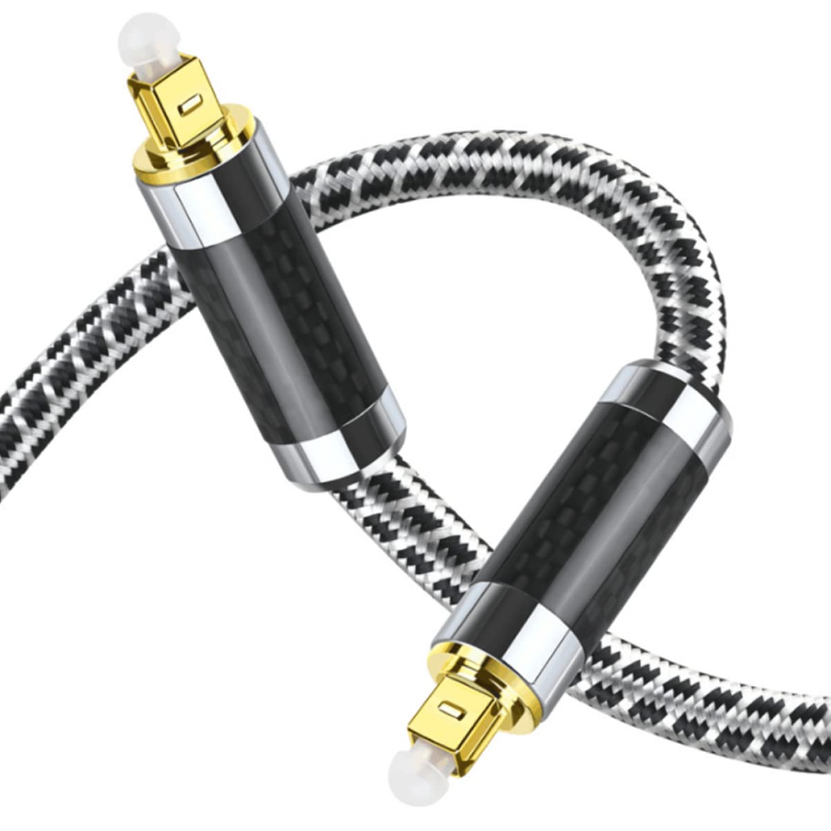 KOMBIUDA Cavo Audio Ottico per Console di Gioco Cavo Digitale in Fibra per Home Theater Connettore Placcato in Oro per Qualità del Segnale