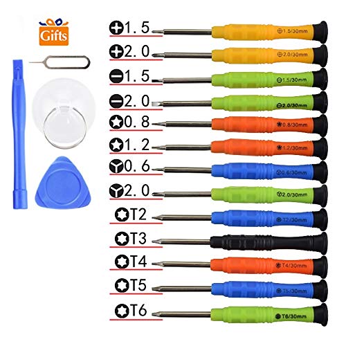 Fixinus Set Of 13 Mini Precision Screwdriver Set With Tri Wing Y 0 6 Phillips 1 5 2 0