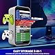 Ruiqas Game Disc Box Hochwertige Qualität Langlebig Aufbewahrungsregal,Universaler 18 Spiele Disc-Halter Lagerung Regal für PS5 PS4 Xbox NS Spiele