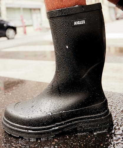 Aigle Damen Mid RainRain Boot, 9000 Black, 39 EU
