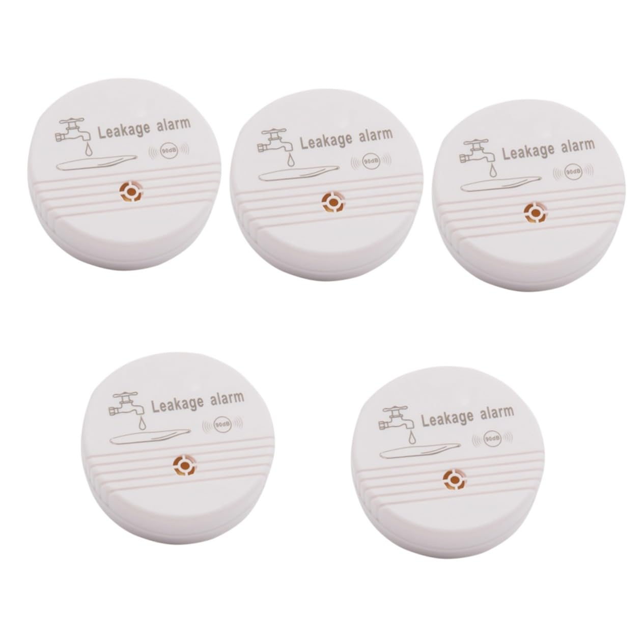 Housoutil 5 Pièces Alarme du Congélateur Bouteille d'eau Capteur Compteur d'eau Verre Couler Cool Détecteur De Fuite Absorbeur Alarme Piscine en Terre Thermique Système Minuterie d'eau Abdos