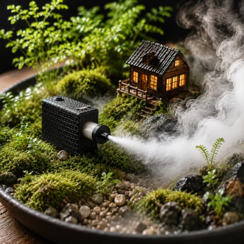 Máquina de Humo Portátil para Cosplay, Fotografía y Efectos de Video | Salida instantánea de humo sin calentamiento, operación manos libres, 3 efectos creativos miniatura 2