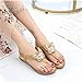 Women's Flat Sandals Ladies Thong Elastic T-Strap Flip Flops Summer Bohemian Diamante Rhinestone Sandals Open Toe Wedge Platform Slip On Leather Sandals Beach Shoes,Brown,40