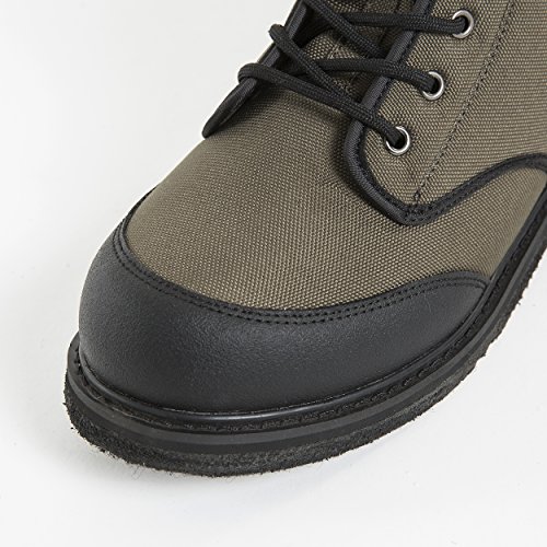 Duck And Fish Men's Felt Sole Wading Shoe (10 Us) Olive #TOP6