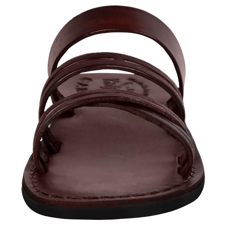 Holy Land Market Men/Women Biblical Jesus Leather Sandals/Slides From Jerusalem (Bethlehem Style II)2