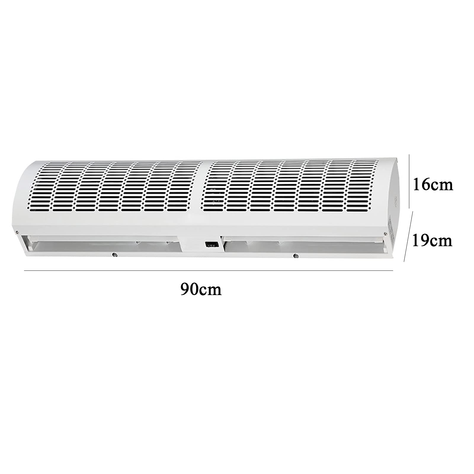 lhx Cortina de Aire Interior, 60 cm 90 cm 100 cm 120cm Comercial silencioso, con Control Remoto, 2 velocidades (Size : 90cm)