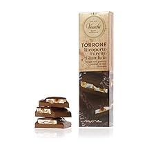 Venchi – Stecca di Torrone Gianduia con Nocciole Piemonte IGP, 200g – Idea Regalo – Senza Glutine