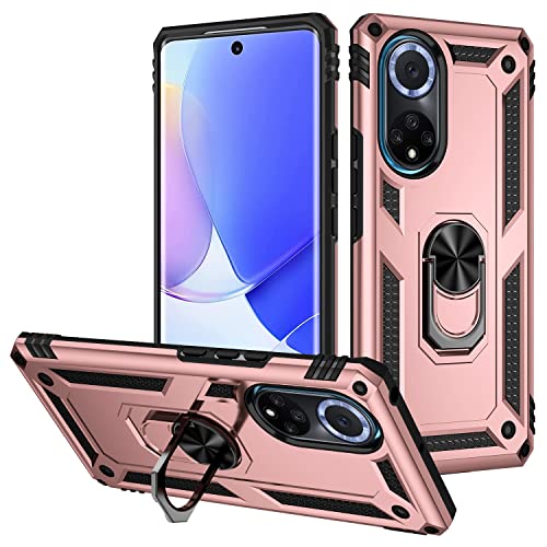 > Design perfetto: la custodia per Huawei nova 9/Honor 50 con anello magnetico rotante a 360 gradi. L'anello magnetico è compatibile con il supporto magnetico per auto. (Con protezione per schermo in vetro temperato gratuito) Si prega di scegliere la giusta custodia del telefono cellulare prima dell'acquisto, l'immagine è solo per riferimento. Si noti che il modello del telefono potrebbe avere un numero di modello e un'etichetta (Plus)