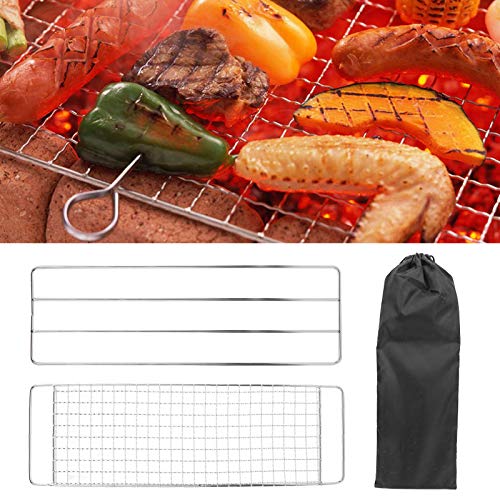 Grade para churrasco, grade para churrasco, grade de cozinha para acampamento Fácil de transportar b