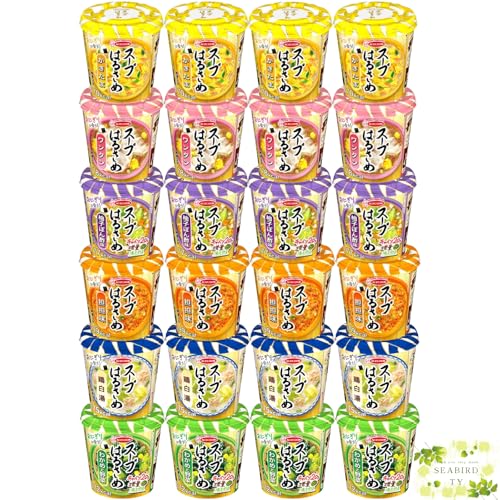 エースコック スープ春雨 24個セット 6種 詰め合わせ (かきたま・坦坦味・柚子ぽん酢・ワンタン・鳥白湯・わかめと野菜)各4個