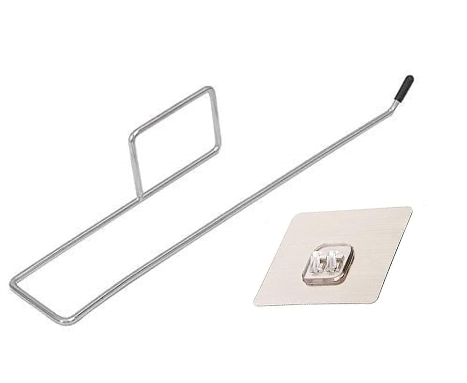 ROXA Stainless Steel Drill Free Self-Adhesive Paper Roll Holder Tissue Paper Stand Towel Bar Hanger Kitchen Towel Holder for Kitchen Bathroom Toilet (Pack of 1) (B0C69883M7) Amazon Price History, Amazon Price Tracker