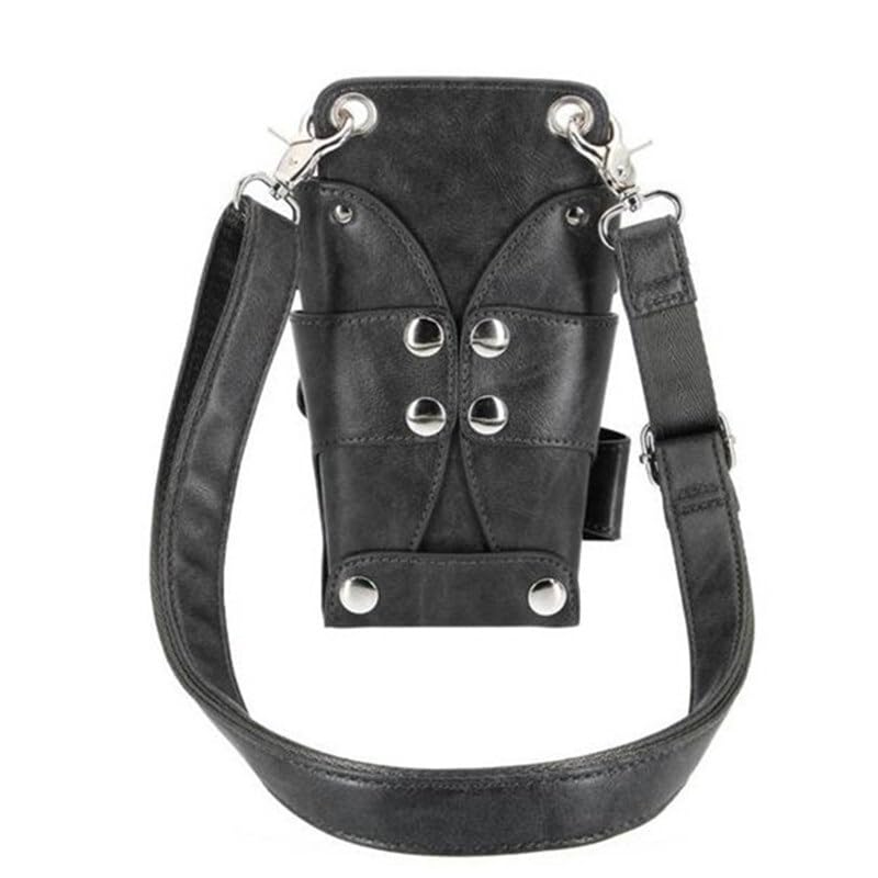 Sac pour matériel de coiffure Sac à ciseaux de salon de coiffure à 8 poches, pinces à ciseaux, étui de coiffure, étui de ceinture, sac de barbier