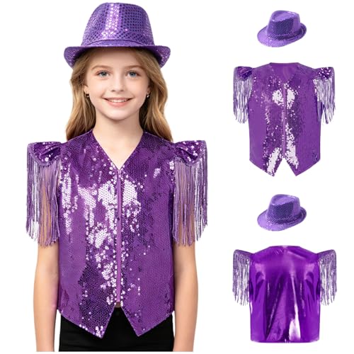Veste danse brillante enfants pour costume fête et spectacle argent 15-16 ans
