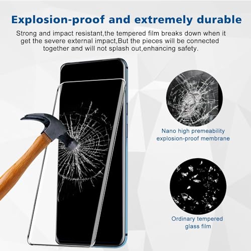 Image of STP FEEL Advanced Black Border Tempered Glass Screen Protector for Oneplus 9 Pro /Oneplus 10 Pro (6.67 Inch) | Full Screen Coverage (except edges) Screen Protector Guard Protector, Pack of 1