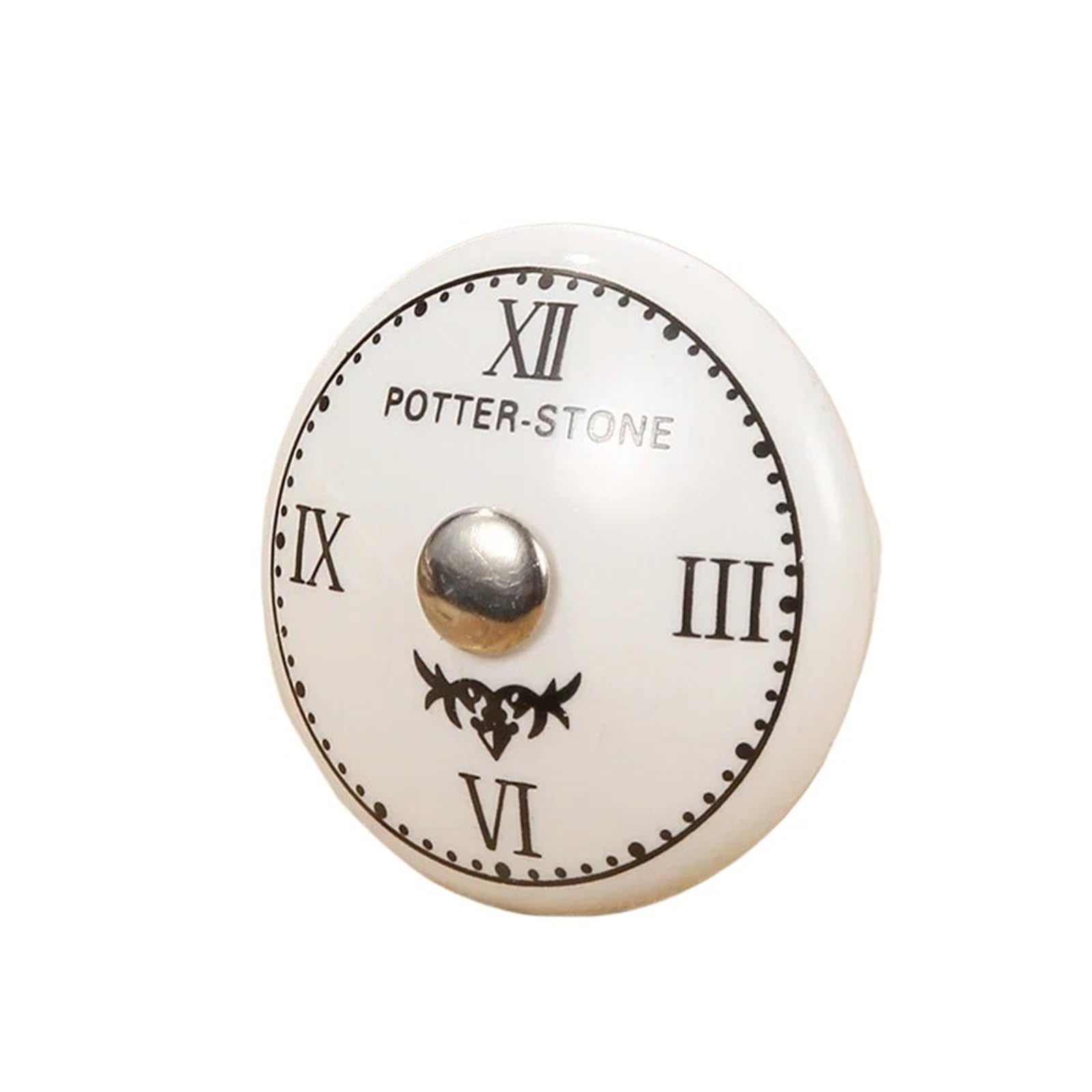 Kifsdlf Color8 White Print Ceramic Door Knobs And Handles Furniture Drawer Cupboard Single Hole Cabinet With Screws For Cupboard Wardrobes Furniture(Color8)