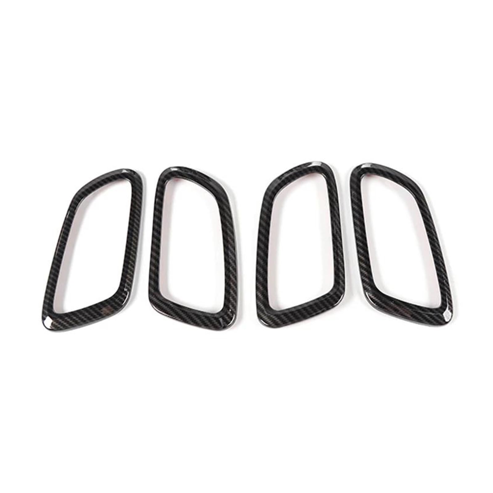 Blnetu Carbon Fiber Grain For Jeep For Grand Cherokee 2011+ Car Inner Decoration Door Handle Bowl Ring Sticker Interior Mouldings (Carbon Fiber Grain)
