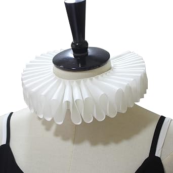 Elegtiskas Renaissance Elizabethan Ruffle Collar Cosplay Collar Neck Ruff Collar for Child