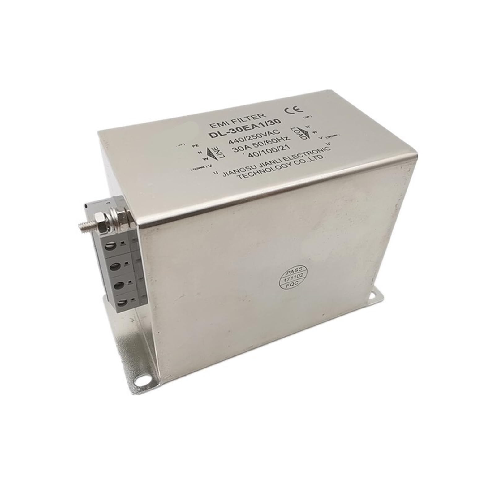 1 PCS Power Filter DL-50EA3 50A DL-10T1DL-30EA3DL-10DZ2 DL-20D1(DL -30EA130 3 Phase 4 Terminal 30A)