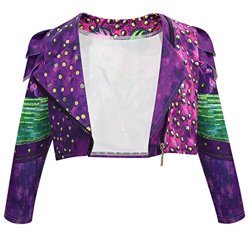 Disfraz Mal para Niñas con Chaqueta, Camisa, Pantalón y Peluca miniatura 2
