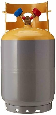 Mastercool Collar Design Pre-Charged Refrigerant Recovery Tank with 3/4-inch NPT Opening (HVAC)