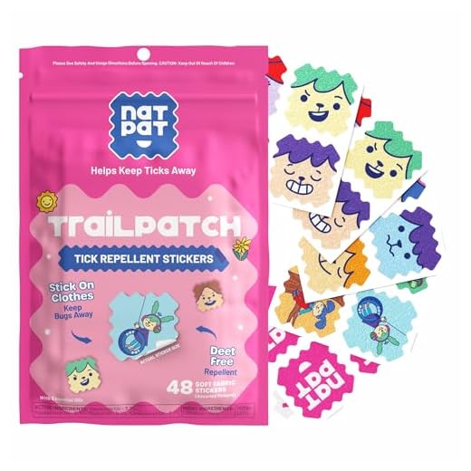 NATPAT TrailPatch Tick Repellent Stickers for Kids - All Natural Chemical Free Outdoor Bug Patch for Toddlers, Kids (48 Pack)